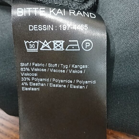 BITTE KAI RAND SKIRT, BLACK WITH BOW ACCENTS, PULL ON, SIZE MEDIUM?,WOMENS - Picture 7 of 8